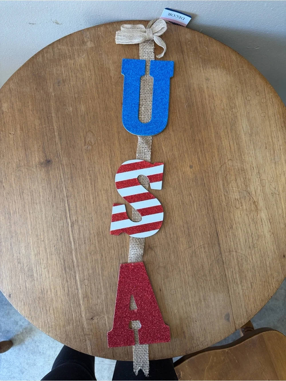 Hobby Lobby USA Hanging Wall Sign - Blue, Red, White